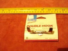 (2745.) Double Hook for Bathroom-Decko 38080 Made in USA