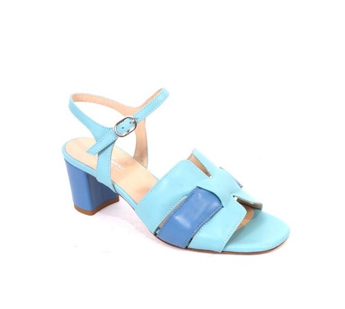 Gianni Ferrante 775 Multicolor Leather Slingbacks Heels Sandals 38.5 / US 8.5