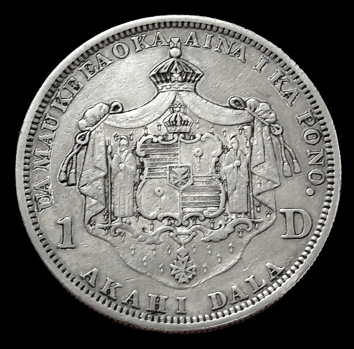 1883年(141年前) ハワイ王国 銀貨4点 カラカウア1世の銀貨 ハワイ王国 カラカウア王1ドル銀貨(1883年) - メルカリ