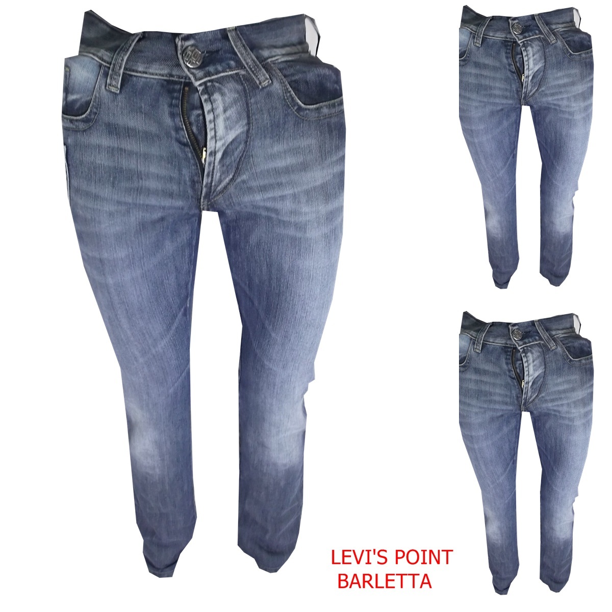 Slim Denim Jeans Energie T-Boy Pockets Straight Light Blue W29