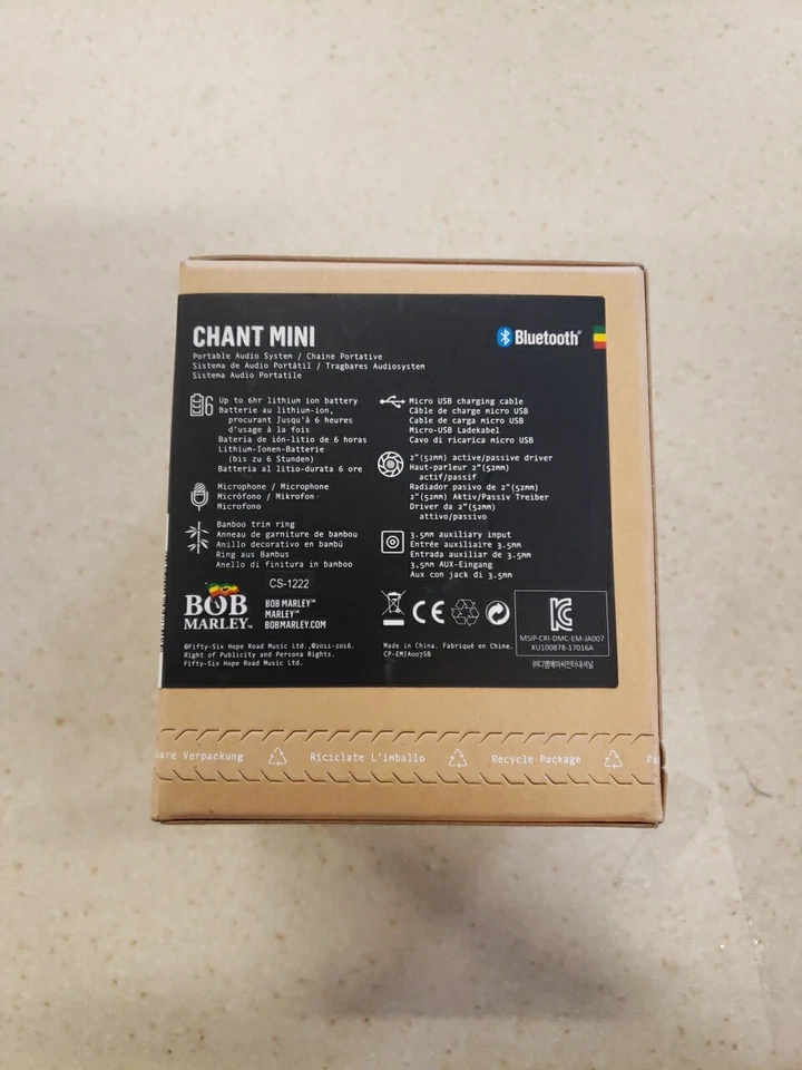 НОВЫЙ! Bob House Of Marley Chant мини-динамик Bluetooth - Изображение 3 из 3