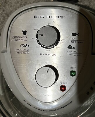 Big Boss Oil-less Air Fryer 16 Quart With Extender Ring 8605