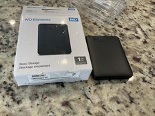 Western Digital WDBUZG0010BBK-WESN 1 TB Portable External Hard Disk - Black
