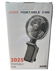 A20 Portable Clip-On Foldable Fan, Black Round Axial Blade Orientation — photo 1