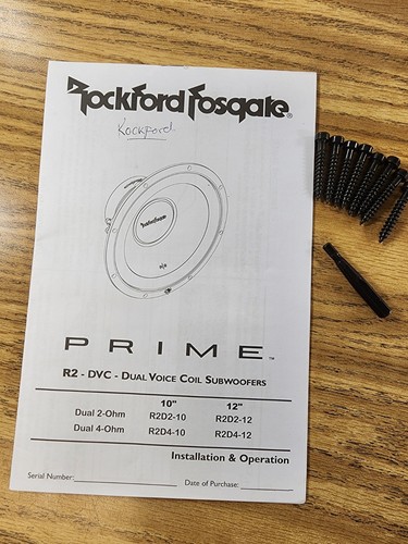 Rockford Fosgate Prime R2D4-10 subwoofer per auto 10" doppio 4 ohm serie Prime - Foto 9 di 12