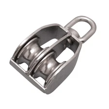 TWIN SWIVEL BLOCK 304 STAINLESS STEEL 1-3/8" (S0402-0050)