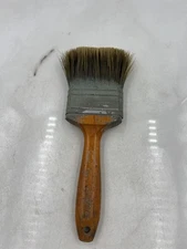 Vintage Sears Weatherbeater Paint Brush 4 Inch Stainless Steel Wood Handle Handc