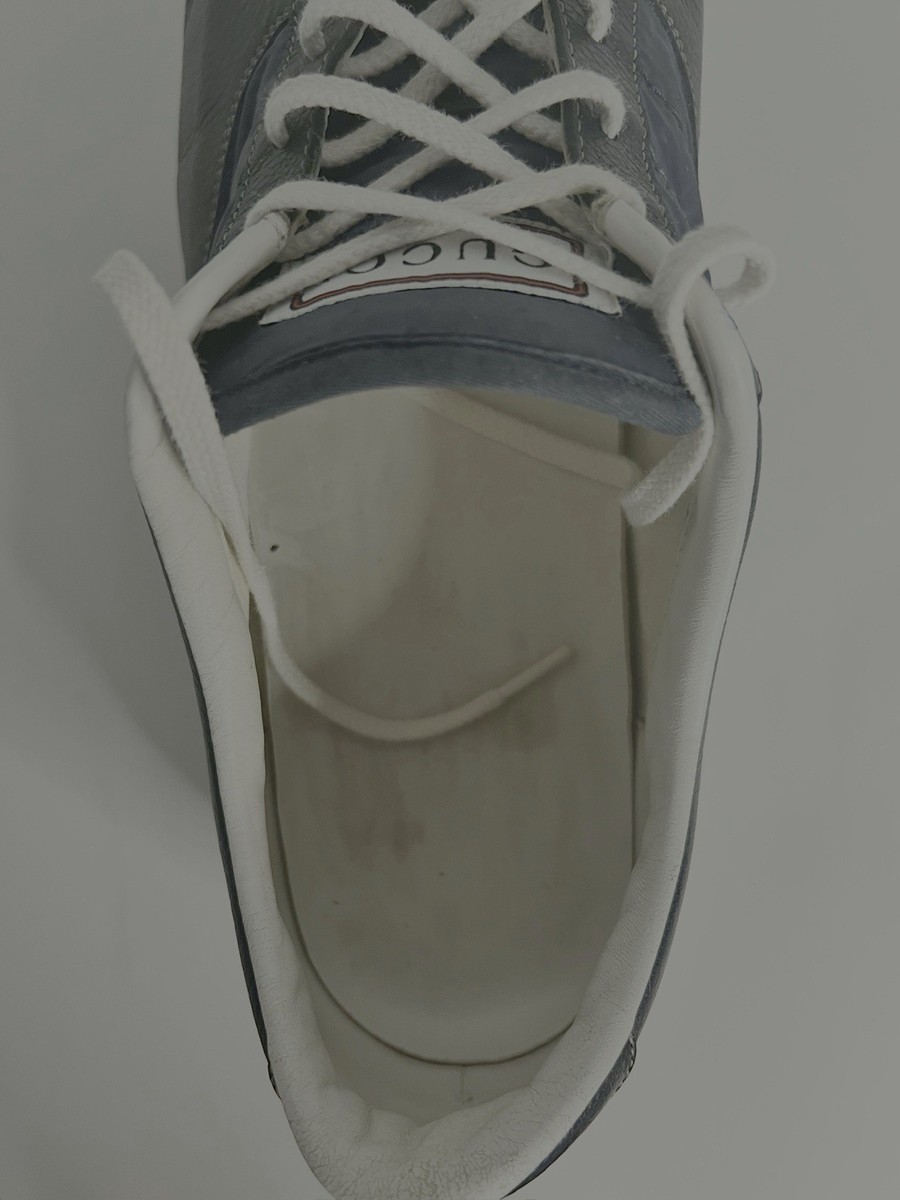 Vintage Gucci Blue Sneakers Men's Size 13 US Model 233326 Designer