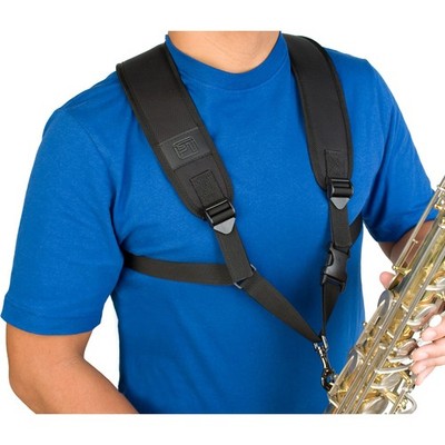 Pro Tec Saxophone Harness with Deluxe Metal Trigger Snap, Large, Model A306M, Bl