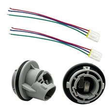 2 Pcs Front Turn Signal Light Socket Connector Harness W/ 3Wire Kit Compatibl...