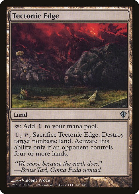 Tectonic Edge NonFoil Worldwake 145 NM MTG
