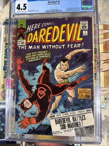 Daredevil 7 CGC Graded 4.5 First Red Costume Key Issue