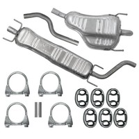 Auspuff SchalldäMpferset FüR Opel Zafira 2 II B Van 1.6, 1.8, 2.2 (2005-2010)