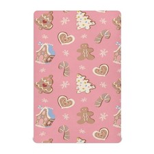 Christmas Gingerbread Houses Crib Sheets Soft Breathable Fitted Baby Crib She...