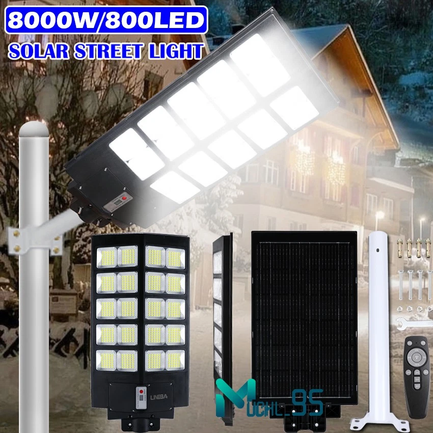 1200000lm Commercial Solar Street Lights Outdoor Dusk to Dawn Solar Super Bright - Image 3 of 4