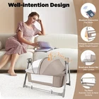 Portable Electric Baby Swing Cradle Bassinet Rocking Crib Infant Bed Cradle New
