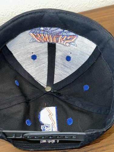 Vtg NY Knicks Pro Player Black Brimless SnapBack Hat. - Picture 5 of 8
