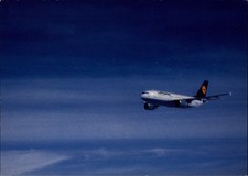 Lufthansa Airbus A310 300 German airplane airborne vintage postcard d958
