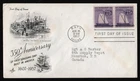 #1095 3c Shipbuilding-Pair, Art Craft to Canada FDC **ANY 5=FREE SHIPPING**