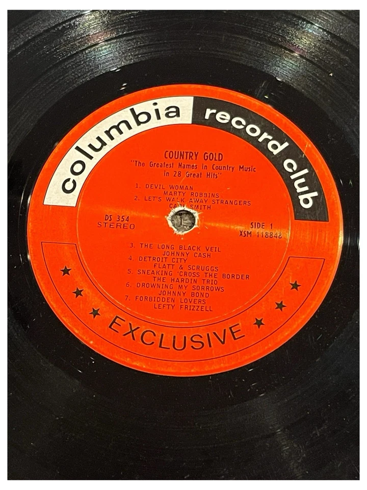 Vinyl LP - The Greatest Names In Country Music In 28 Great Hits - Columbia 1967 Foto 4 de 4