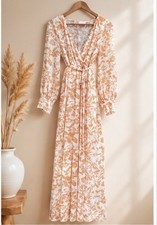 Pink Lily Maxi Dress Womens Small NEW