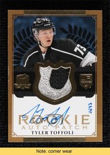 2013-14 The Cup Rookie Gold Patches/Auto 11/73 Tyler Toffoli Patch Auto READ 2d8