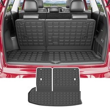 Xipoo Cargo Mat Compatible with 2014-2019 Toyota Highlander Trunk Mat Backres...