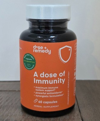 A Dose of Immunity Quercetin 500m with Vitamin C, D, B, Echinacea and Zinc