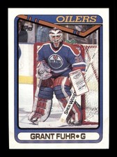  1990 Grant Fuhr Oilers 31 Topps Hockey Sports Trading Card CC TC