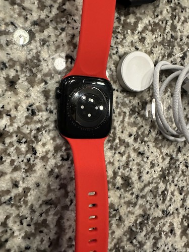 Apple Watch Series 10 GPS 42mm Negro con Banda Roja (Banda no Apple) ENVÍO GRATUITO - Imagen 5 de 7