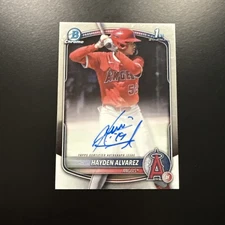 2025 Bowman Hayden Alvarez Chrome Auto 1st #CPA-HA Angels