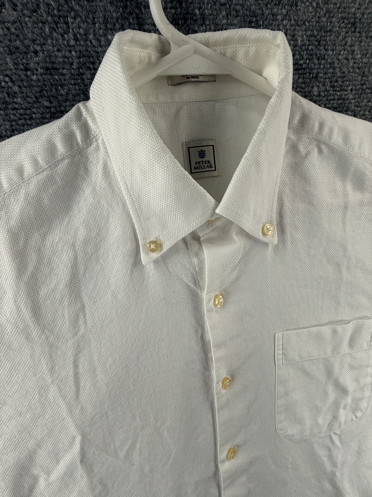 Peter Millar Button-Down Medium Turkey Cotton Whi… - image 2