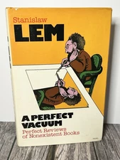 A PERFECT VACUUM REVIEWS / STANISLAW LEM / RARE 1ST EDITION 2ND PRINT HCDJ / VG