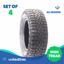 Set Of 4 Used Lt 27565r18 Goodyear Wrangler Territory Mt 113110q - 15-1632 Set Of 4 Used Lt 27565r18 Goodyear Wrangler Territory Mt 113110q - 15-1632