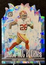 2021 Panini Donruss Optic Trey Sermon White Hot Rookies Ice Prizm /15 WHR-10