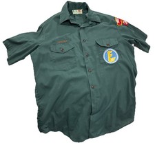 Vintage Explorer Boy Scouts BSA Men's Adult Shirt Medium No Size Loop Collar