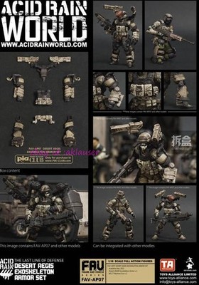 Acid Rian 1/18 Desert Aegis Exoskeleton Armor Set Action Figure Collectibles