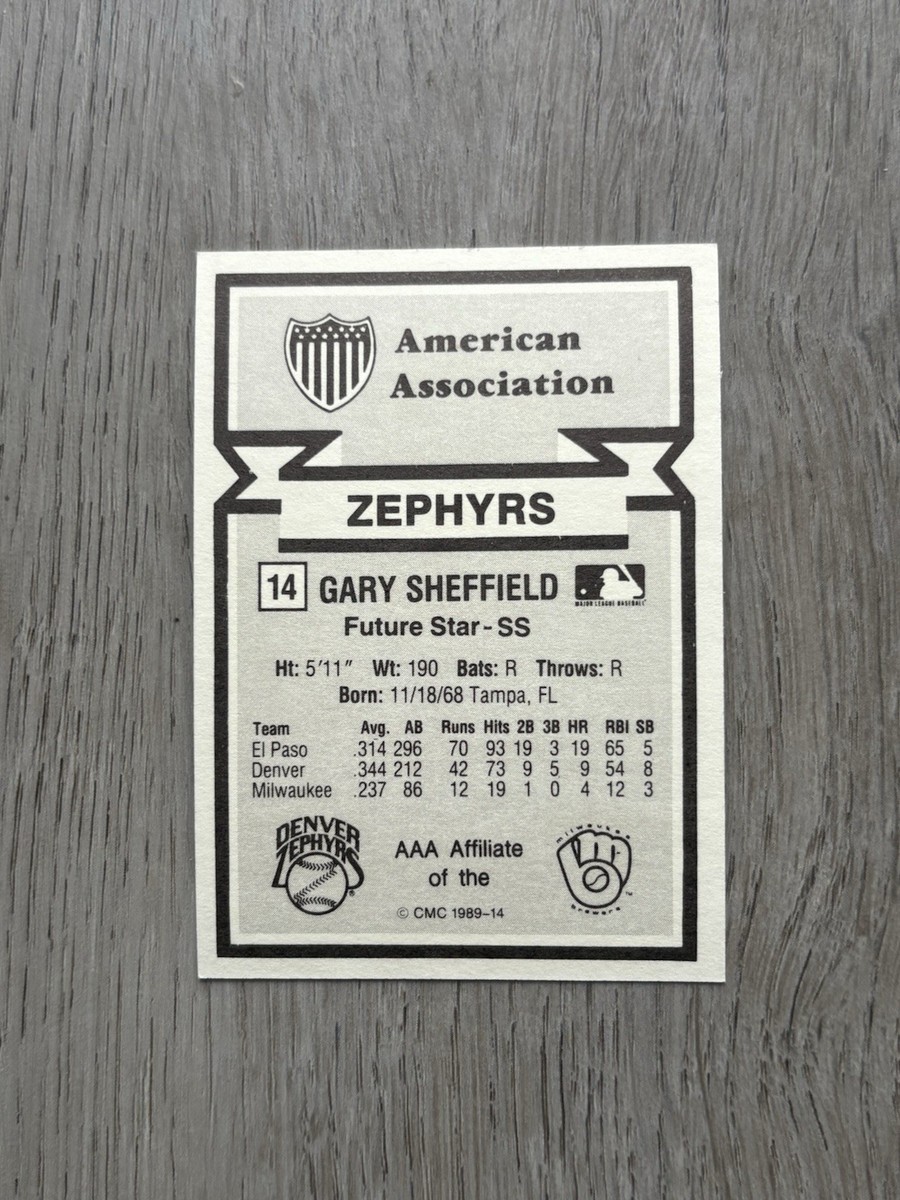 1989 MiLB CMC International League | Gary Sheffield | #14 | Denver