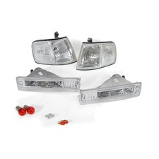 Jdm Corner Bumper Signal Light Lens Combo Honda Crx 1990-1991 4pcs Clear Abs Jdm Corner Bumper Signal Light Lens Combo Honda Crx 1990-1991 4pcs Clear Abs