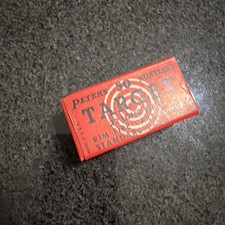 EMPTY 22 Ammo Box PETERS RUSTLESS TARGET Short Dupont Mint Condition