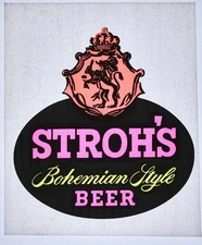 Original VINTAGE 1970s Heat Transfer | Stroh's Beer