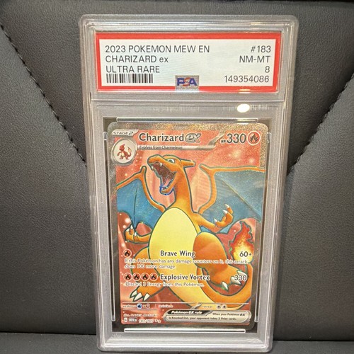 Charizard ex graded PSA 8 for sale on eBay