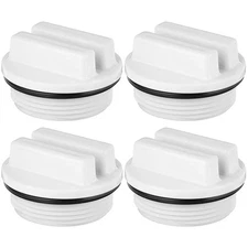 4PCS Pool Spa Threaded Filter Drain Winter Plug 1.5" W/ O-Ring for Swimming Pool