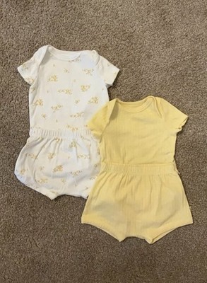 Baby rompers with matching shorts. ORIGINALLY $30 baby gap