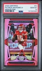 2025 PANINI CERTIFIED MIRROR PINK #51 PATRICK MAHOMES II 104/225 PSA 10