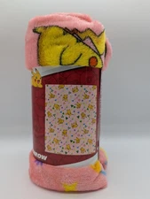 Pokemon - Pikachu Pink Pattern Silk Touch Throw Blanket