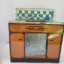 Vintage Sunny Suzy Tin Litho Kitchen Sink Toy Dollhouse Wolverine Toys 1950s