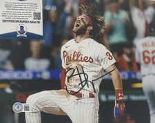 Bryce Harper Signed 8x10 Photo Philadelphia Phillies Autograph BAS Beckett