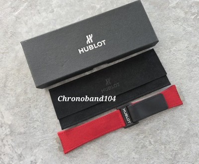Genuine OEM Hublot Big Bang UNICO 44mm Red Fabric/Leather Strap Size XXL Length 