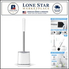 Compact Wall-Mounted Toilet Brush with Ergonomic Handle for Effortless Cleaning